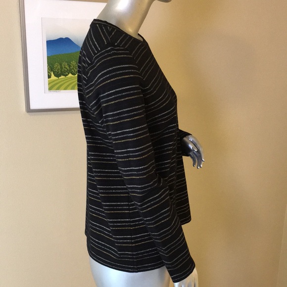 CHICO'S | Touch of Cool™ Shine Stripes Layering Tee - Picture 10 of 15